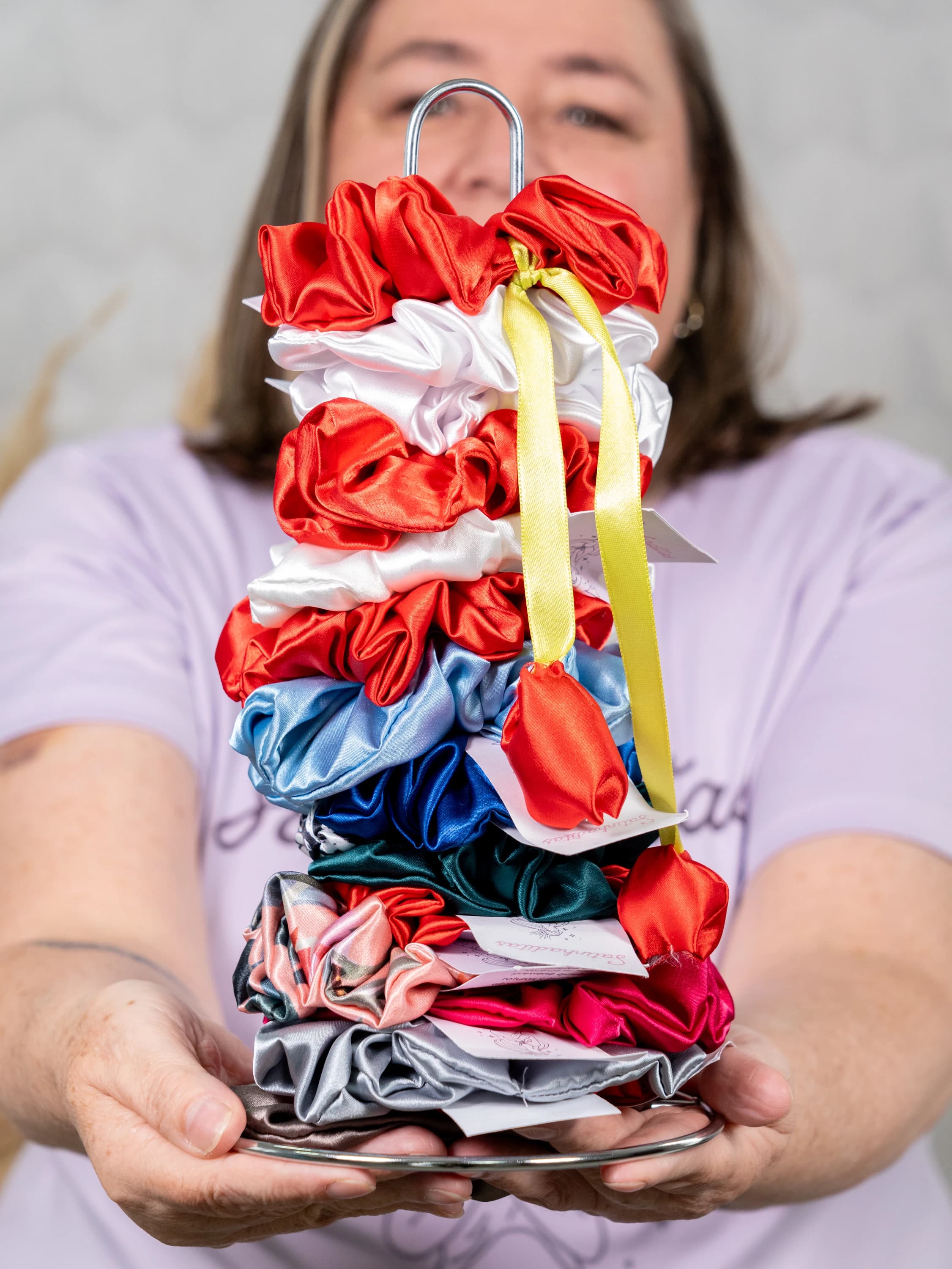 Scrunchies en satín Satinhaditas
