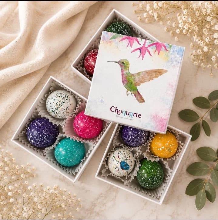 Caja de chocolates 70% cacao Choquarte